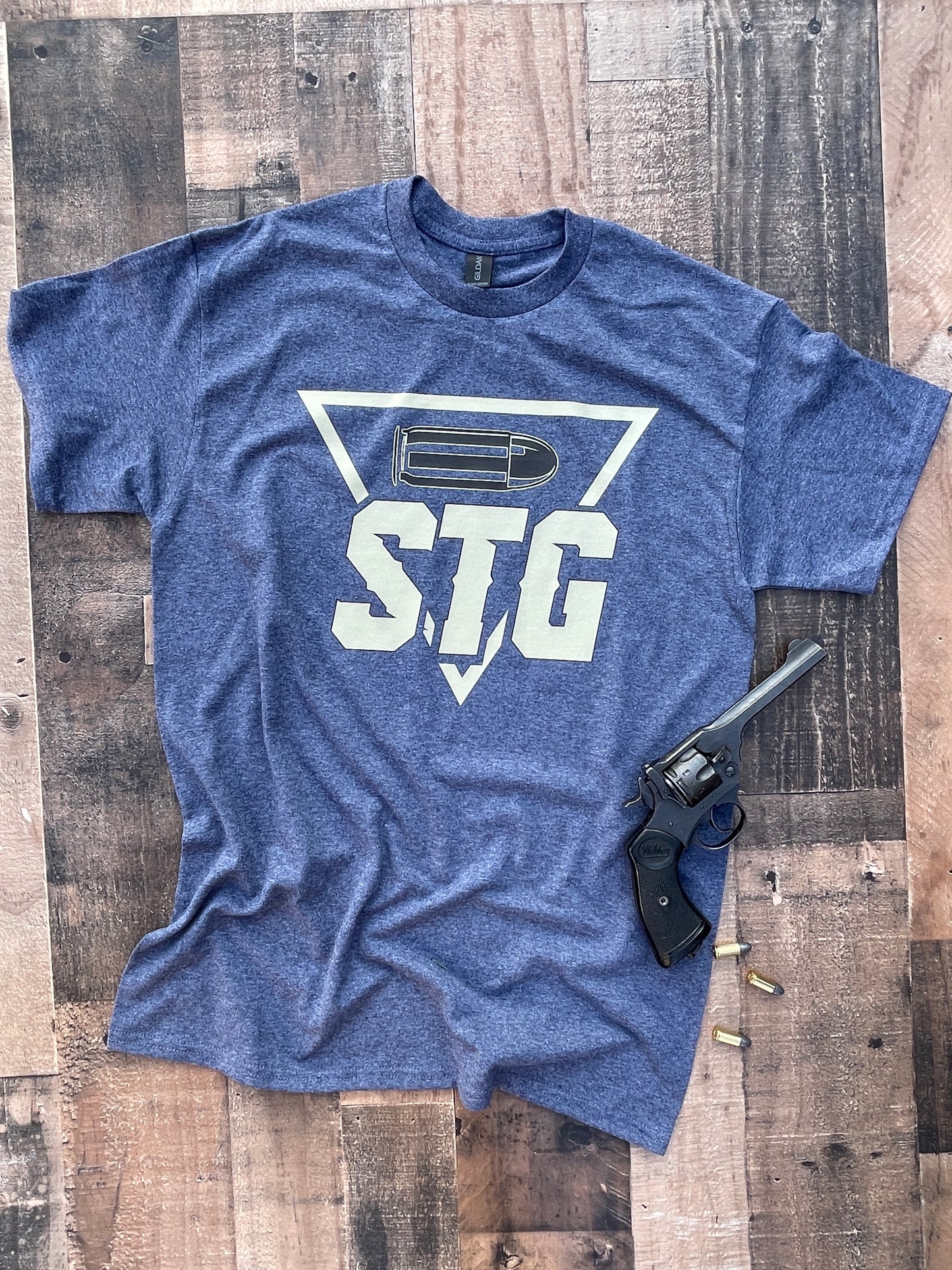 Heather Navy STG Logo Tshirt